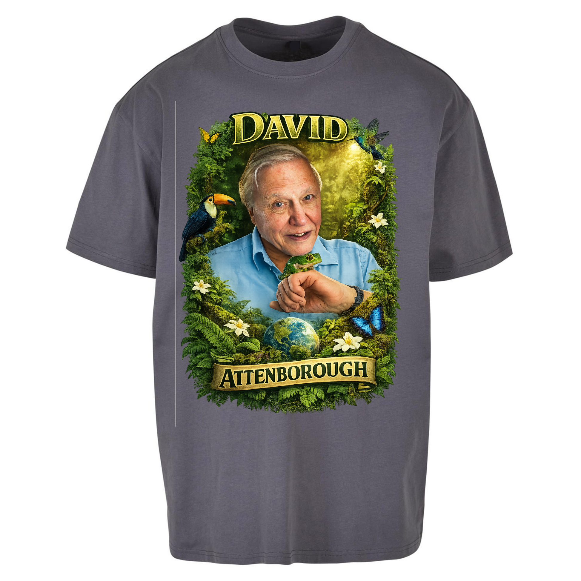 David Attenborough Oversized T Shirts