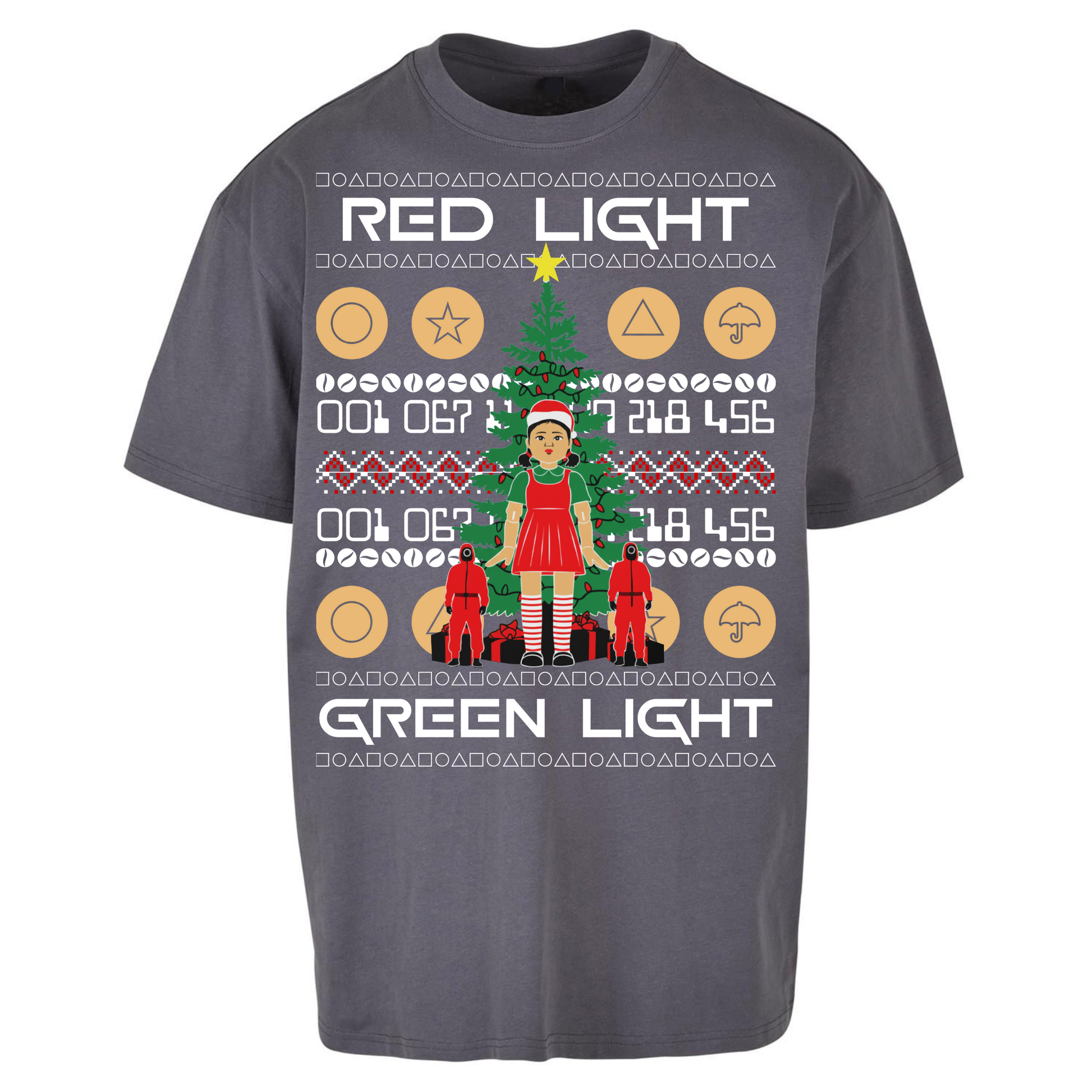 Squid Game Christmas Oversized T Shirts