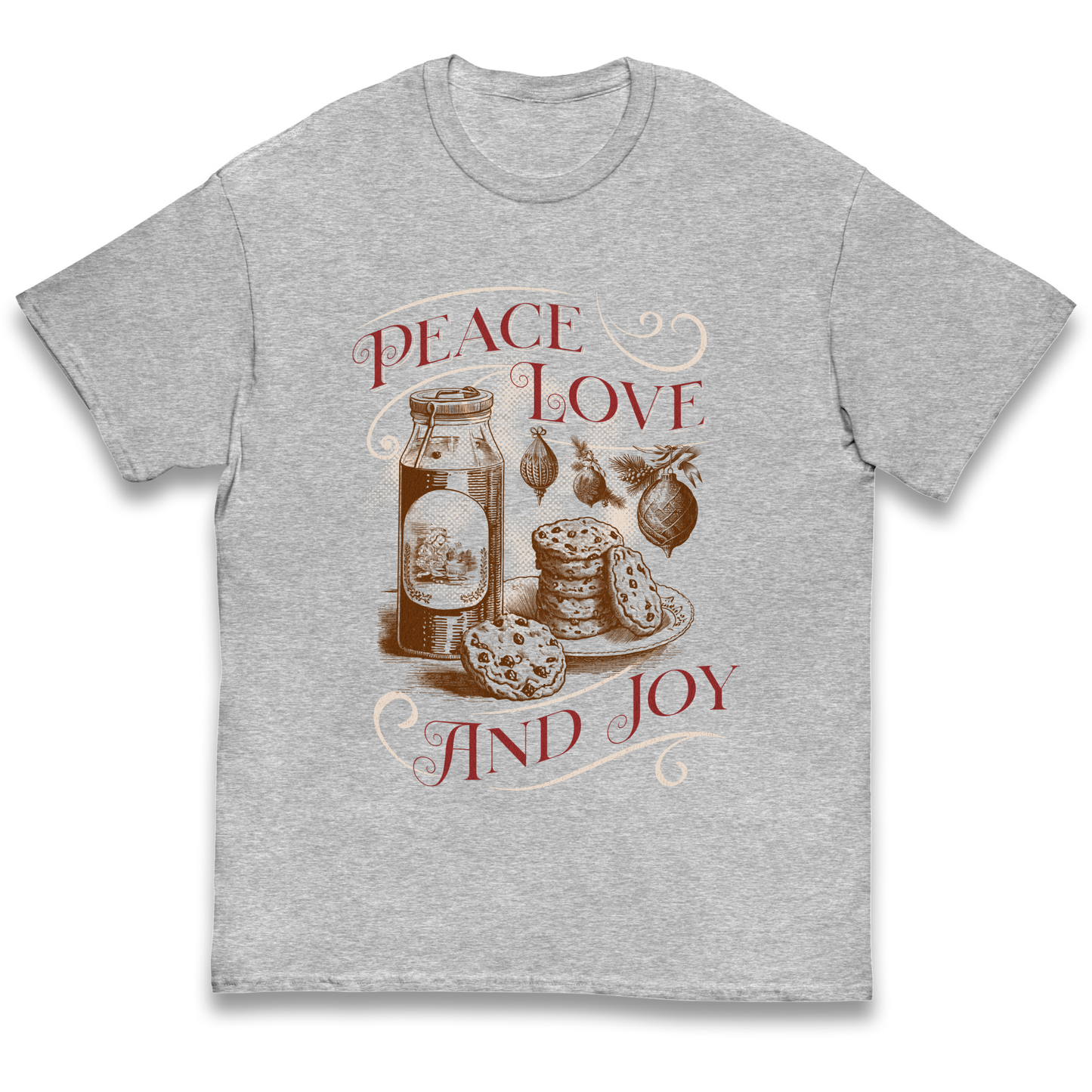 Peace Love And Joy Christmas kids t shirt