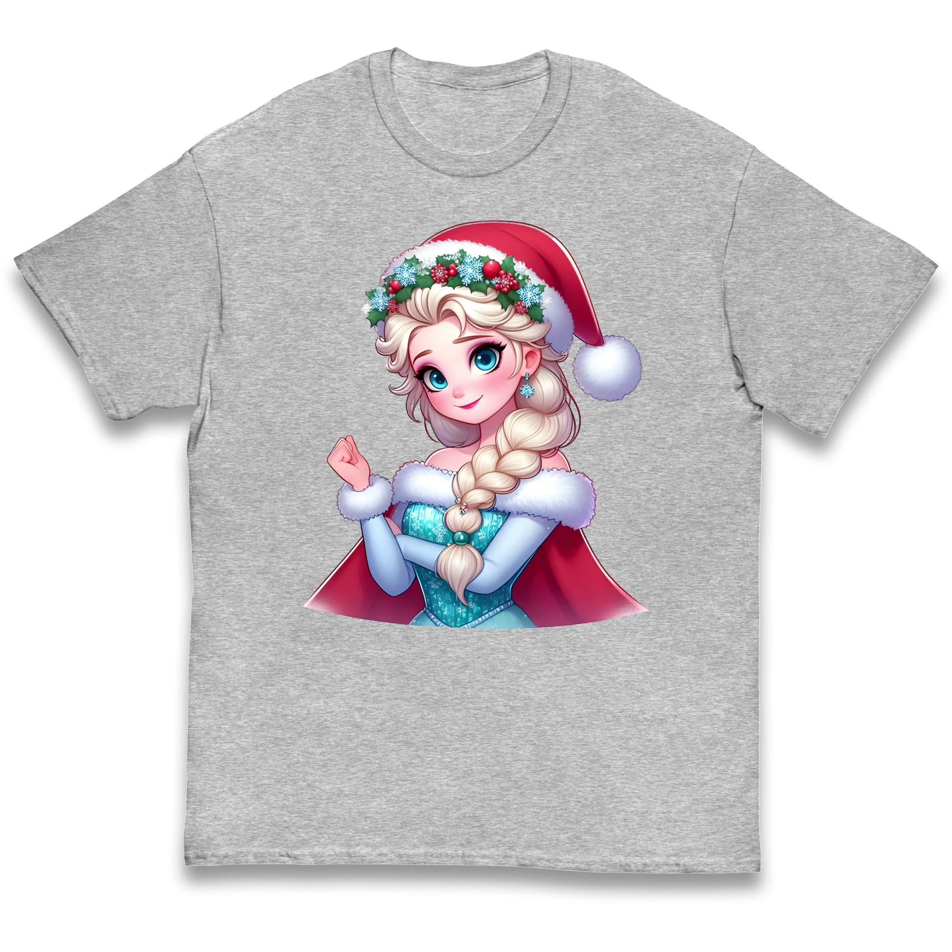 Elsa Frozen Santa kids t shirt