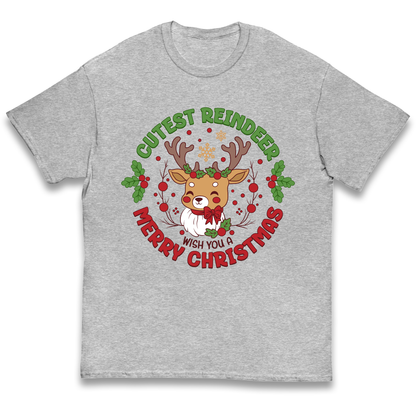 Cutest Reindeer kids t shirt