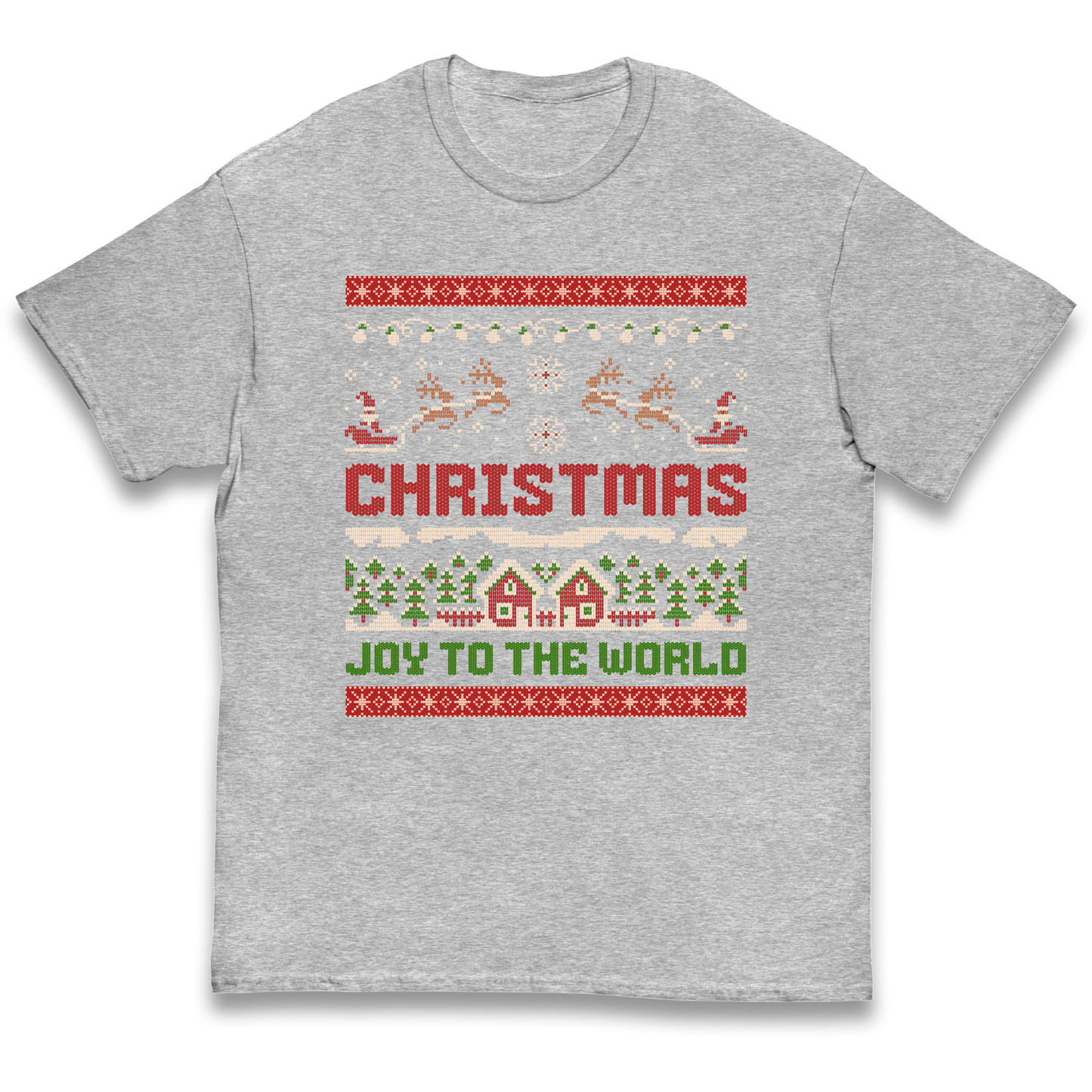 Christmas Joy to the World Christmas kids t shirt