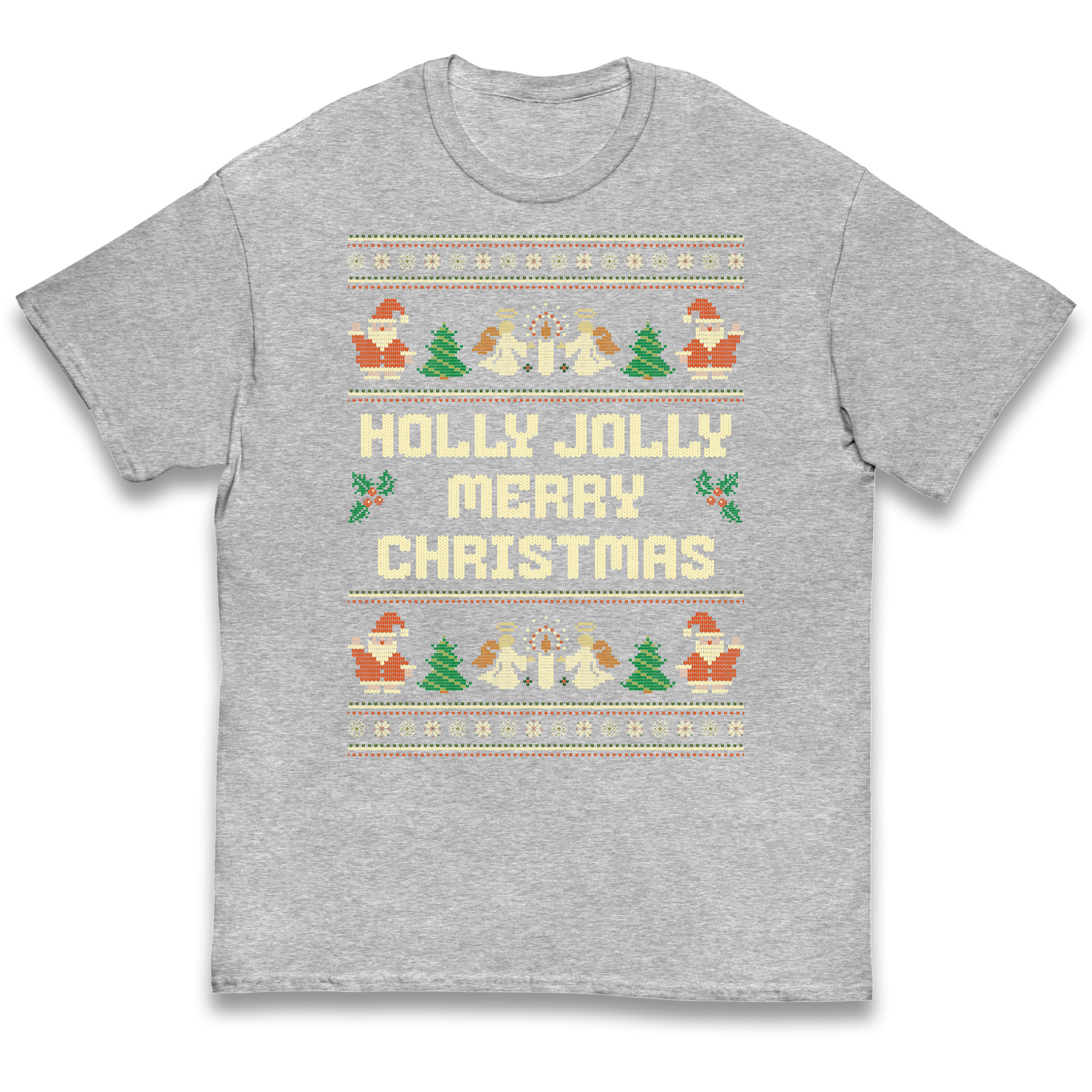 Holly Jolly Merry Christmas kids t shirt