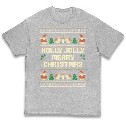 Holly Jolly Merry Christmas kids t shirt