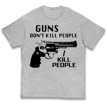 Guns Don’t Kill People Kids T Shirt 
