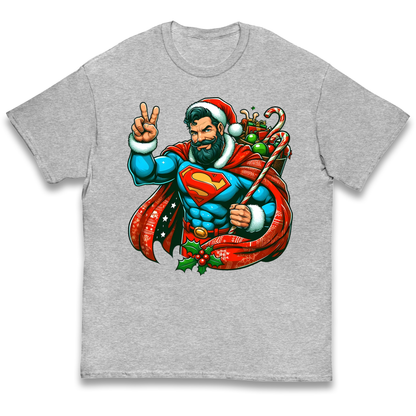 Superman Santa kids t shirt