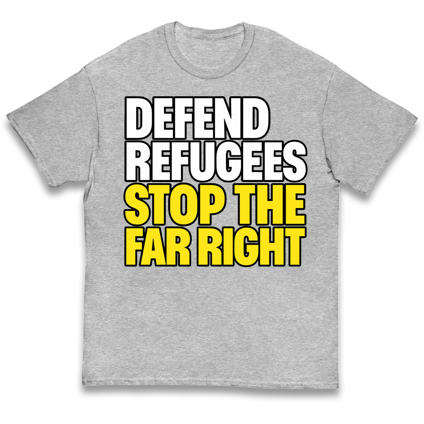 Defend Refugees Stop The Far Right kids t shirt