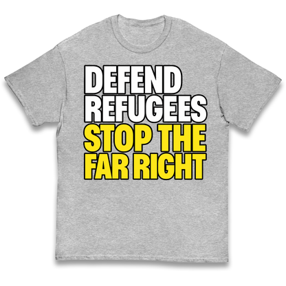 Defend Refugees Stop The Far Right kids t shirt