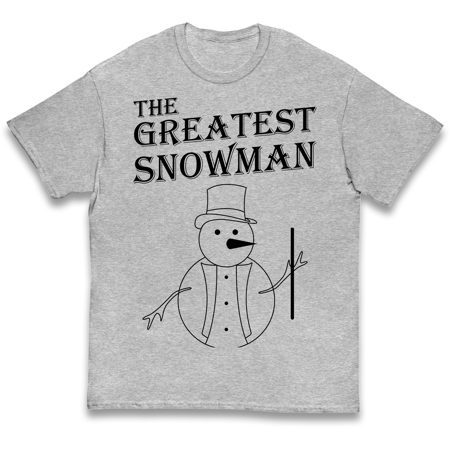 The Greatest Snowman Christmas kids t shirt