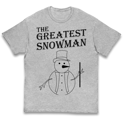 The Greatest Snowman Christmas kids t shirt