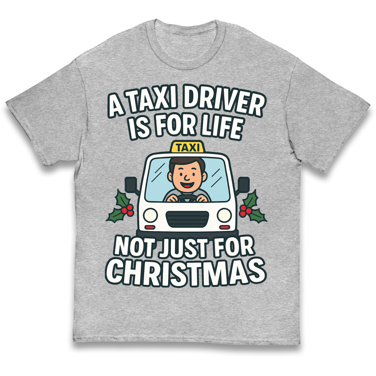 Taxi Driver Christmas Kids T Shirt