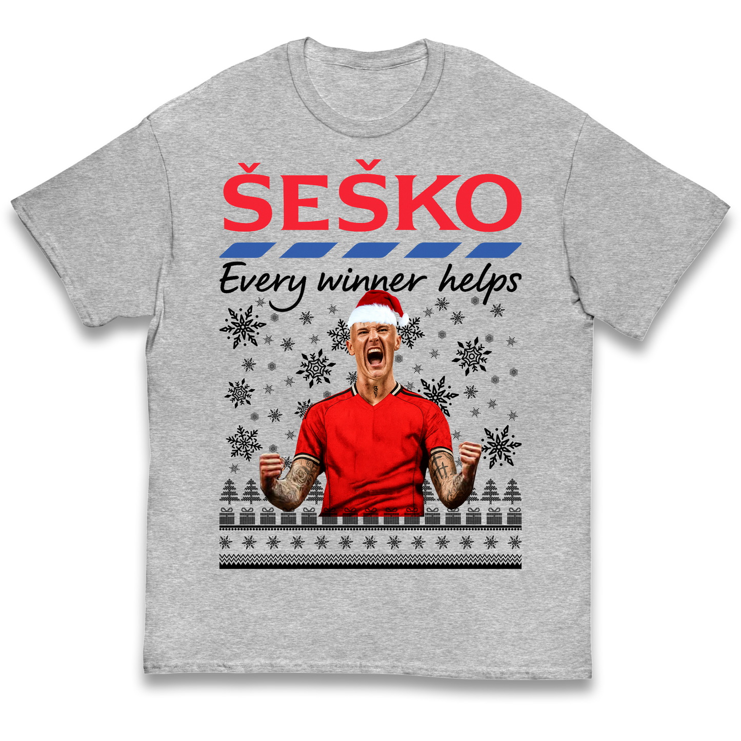Benjamin Sesko Christmas Kids T Shirt