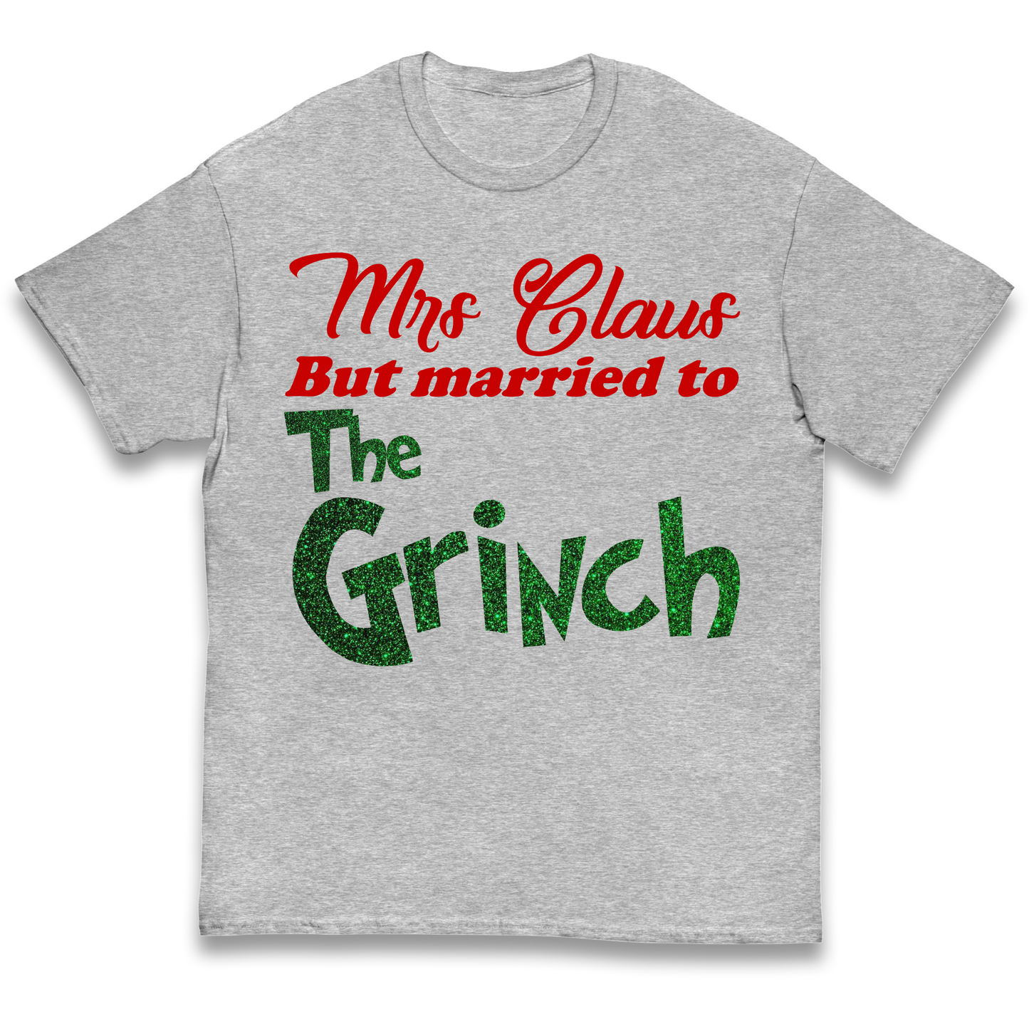 Mrs Claus But Married To The Grinch Christmas kids t shirt