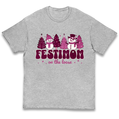 Festimom on The Loose kids t shirt