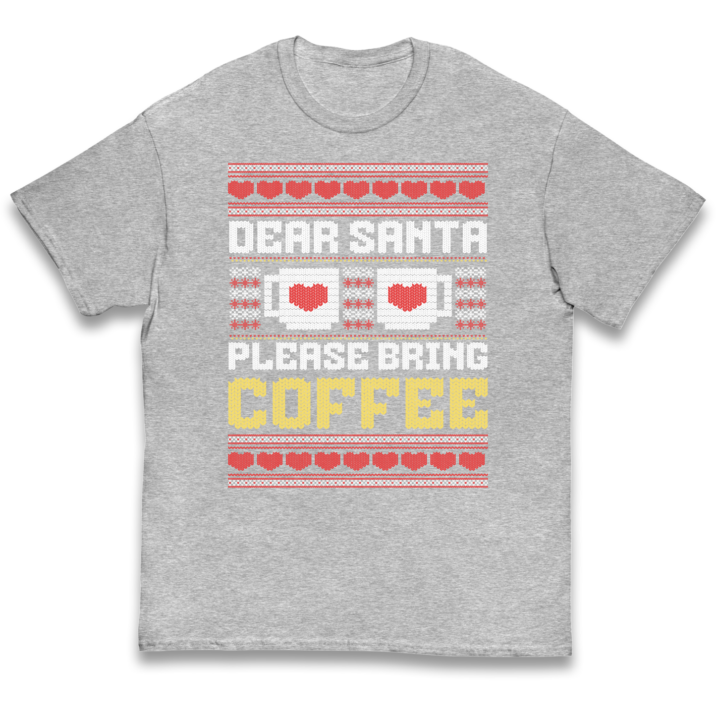 Dear Santa Please Bring Coffee kids t shirt