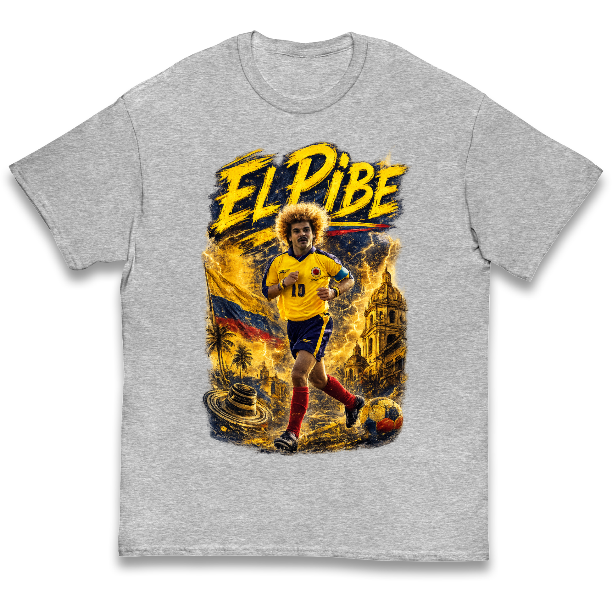 Carlos Valderrama Colombia Football Kids T Shirt