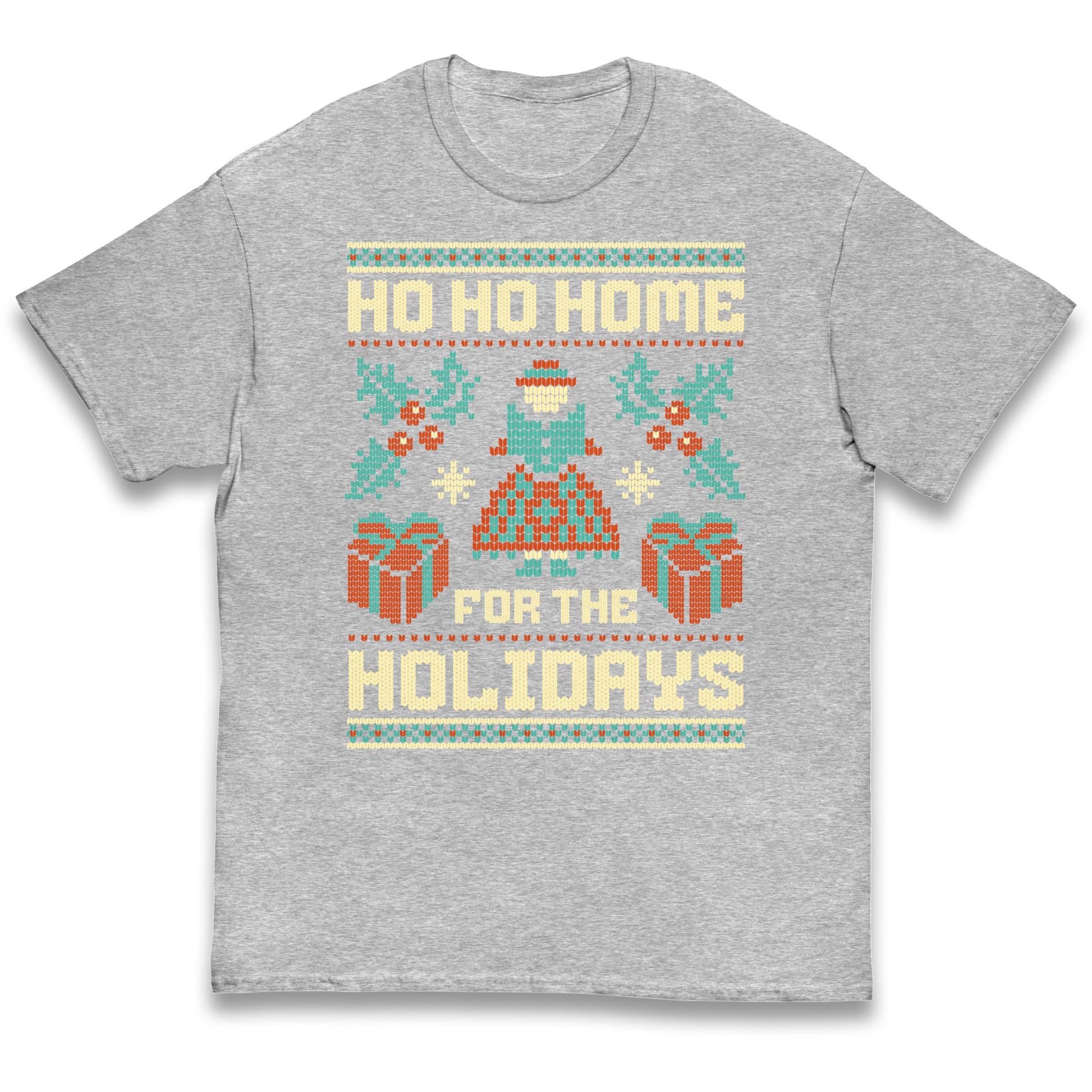 HO HO Home For the Holidays Christmas kids t shirt