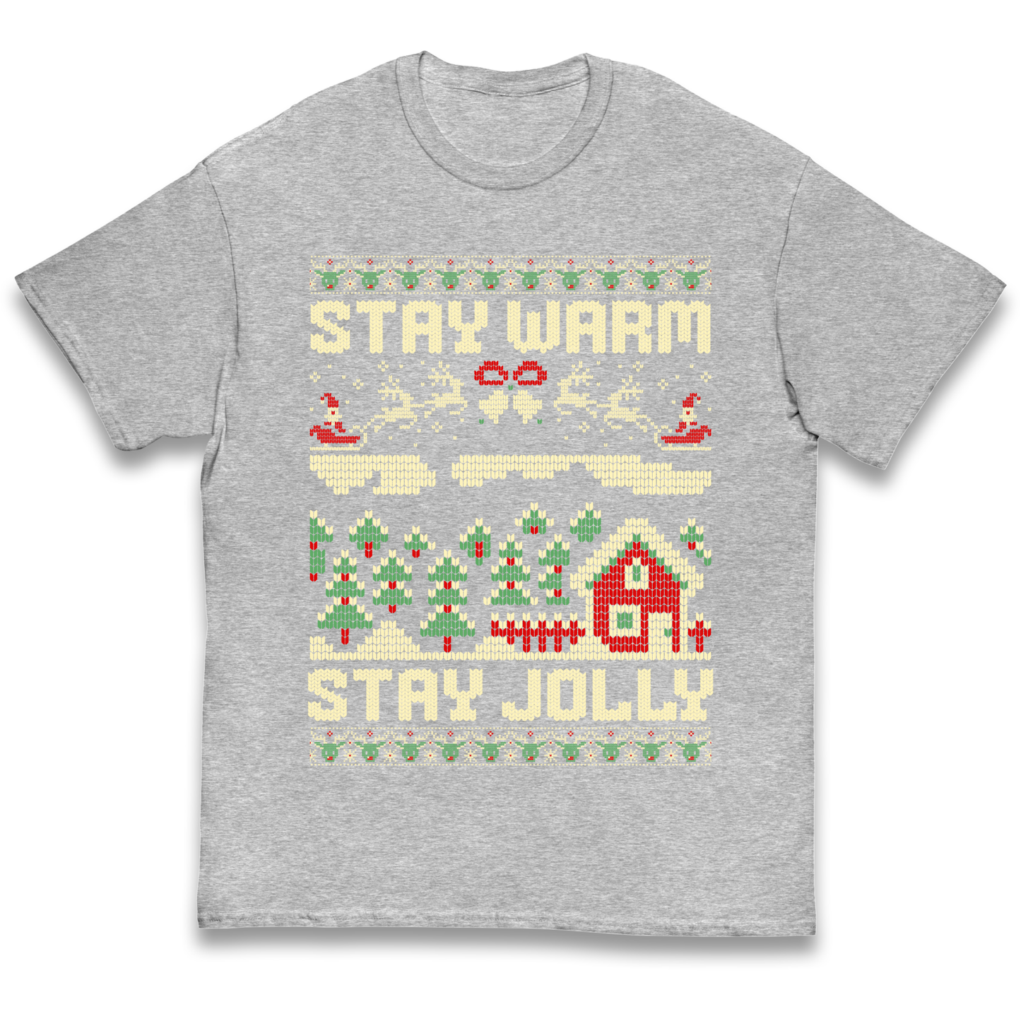 Stay Warm Stay Jolly Christmas kids t shirt
