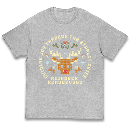 Reindeer Rendezvous Christmas kids t shirt