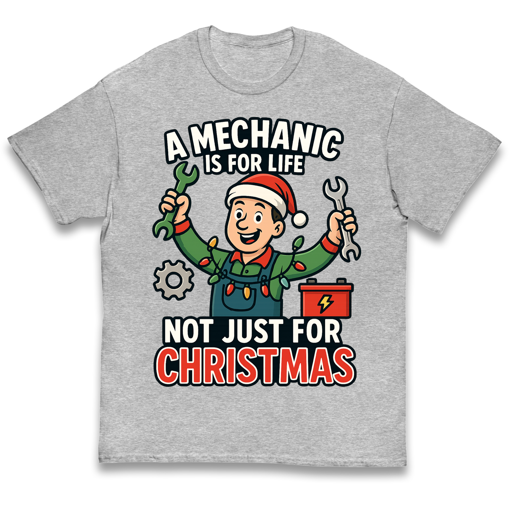 Mechanic Christmas Kids T Shirt