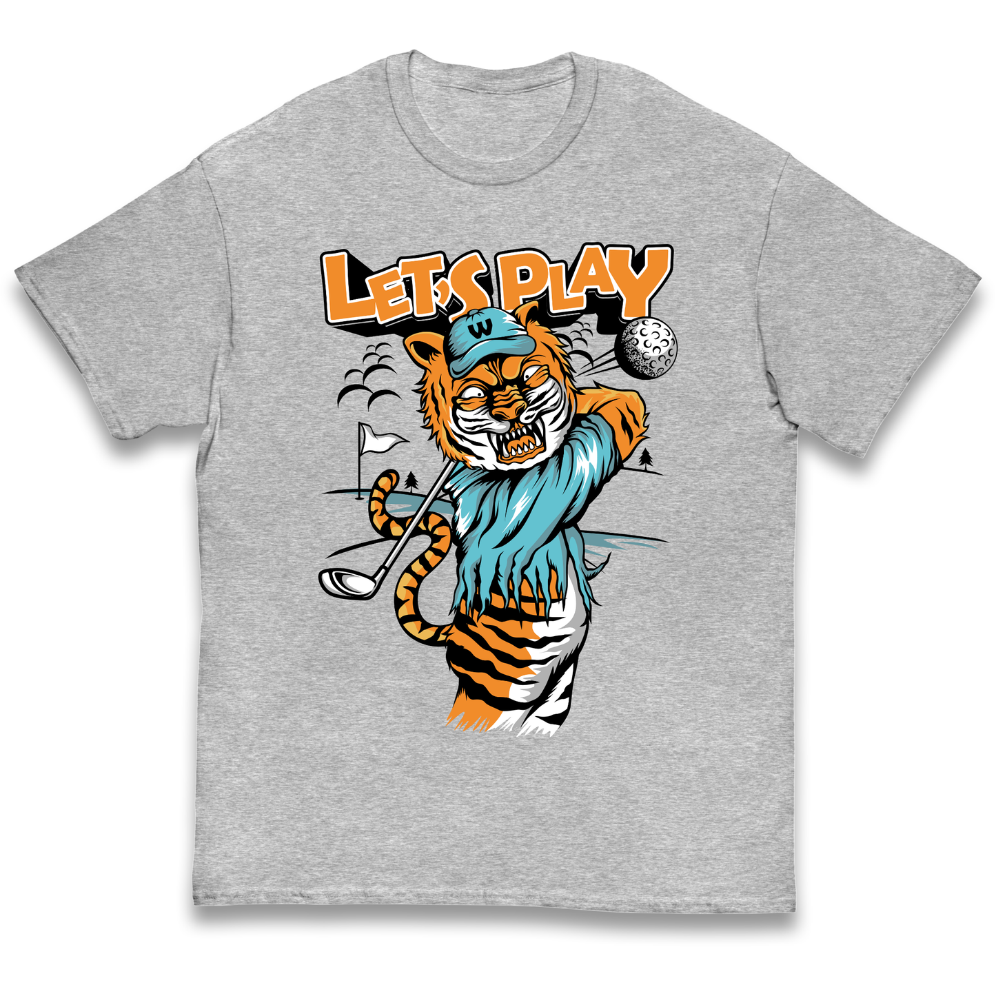 Lets Play Golf Tiger kids t shirt