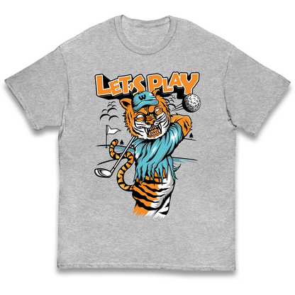 Lets Play Golf Tiger kids t shirt
