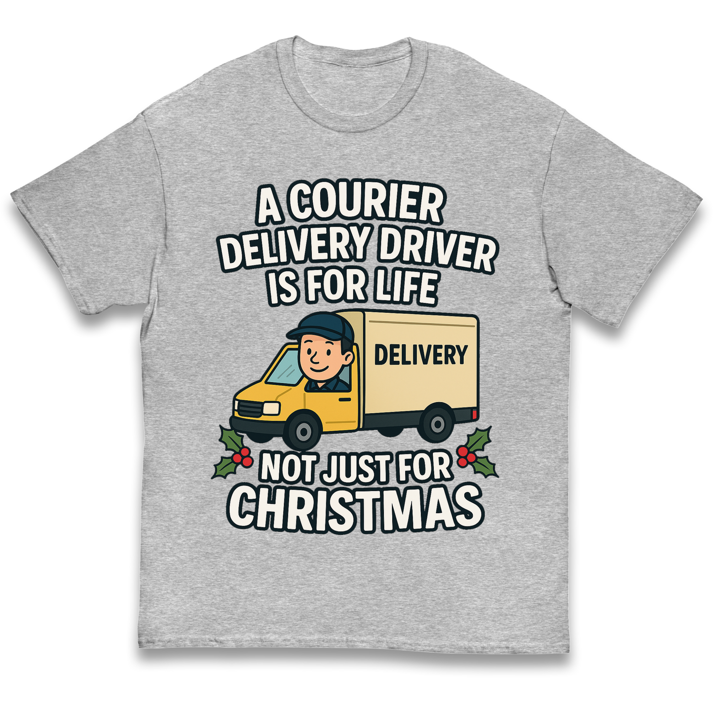 Courier Delivery Driver Christmas Kids T Shirt