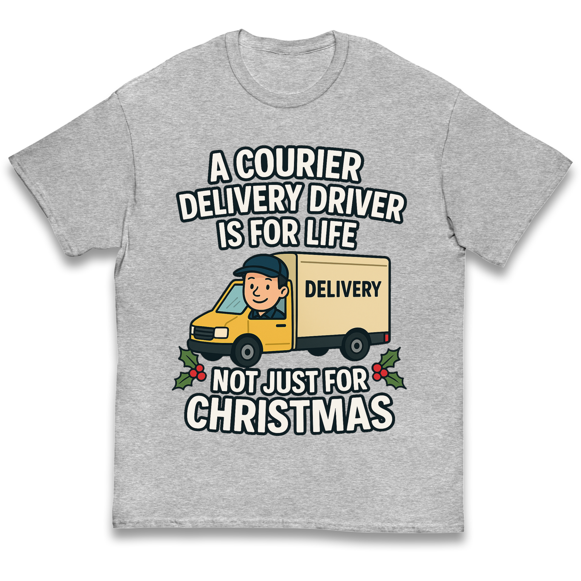 Courier Delivery Driver Christmas Kids T Shirt