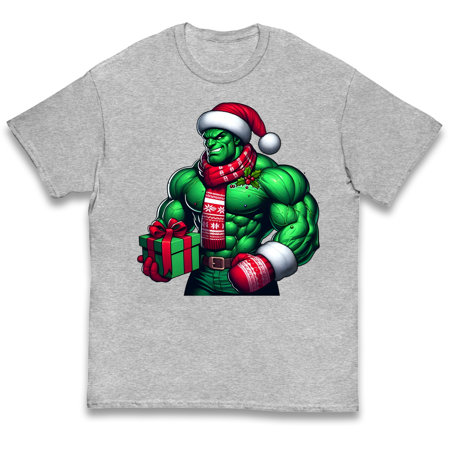 The Hulk Santa kids t shirt