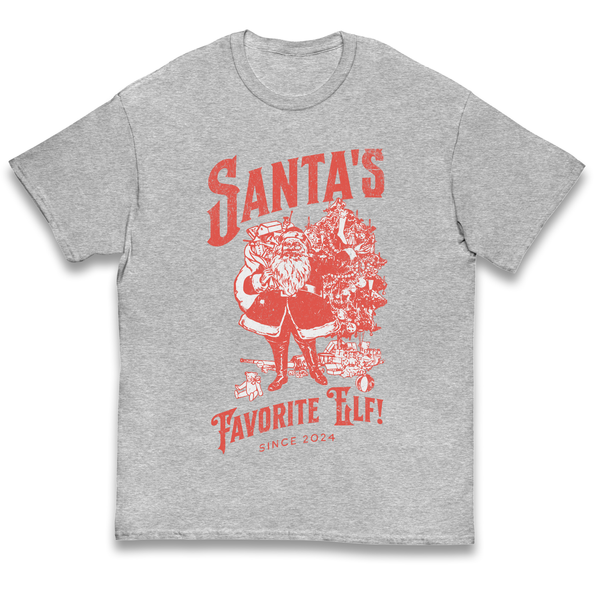 Santas Favourite Elf Christmas kids t shirt