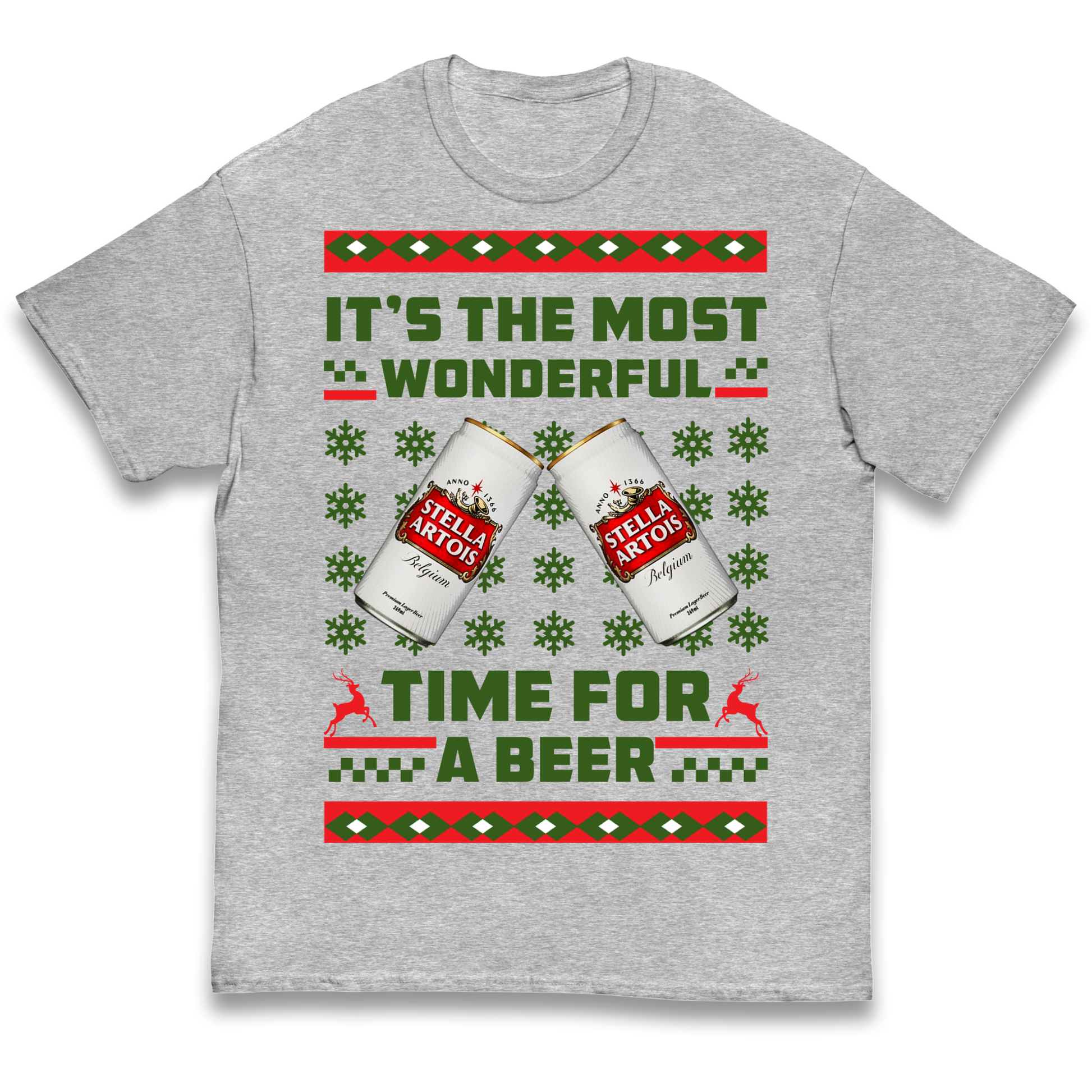 Its The Most Wonderful Time for A Beer Stella Christmas kids t shirt