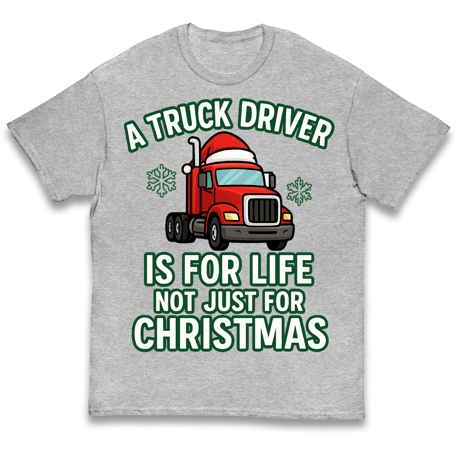 Truck Driver Christmas Kids T Shirt