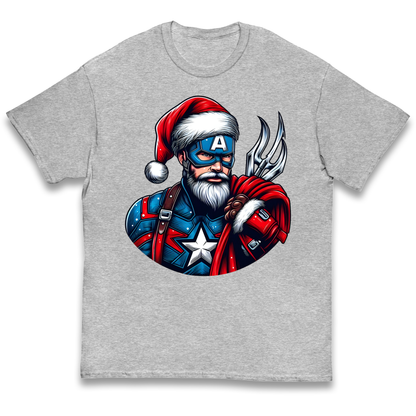 Captain America Santa kids t shirt