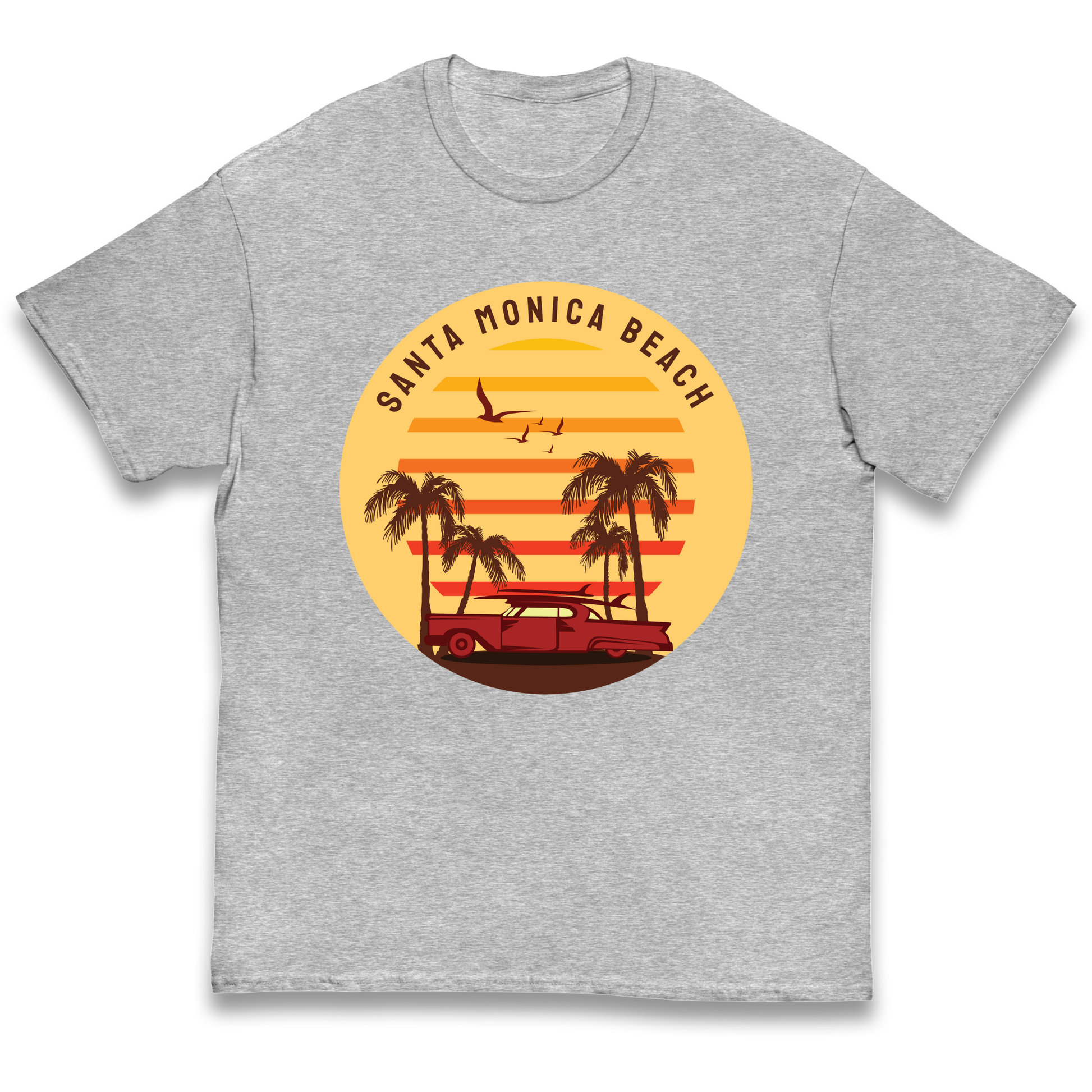 Santa Monica Beach kids t shirt