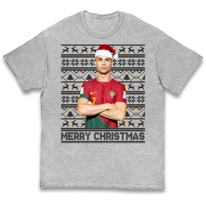 Merry Christmas Ronaldo kids t shirt