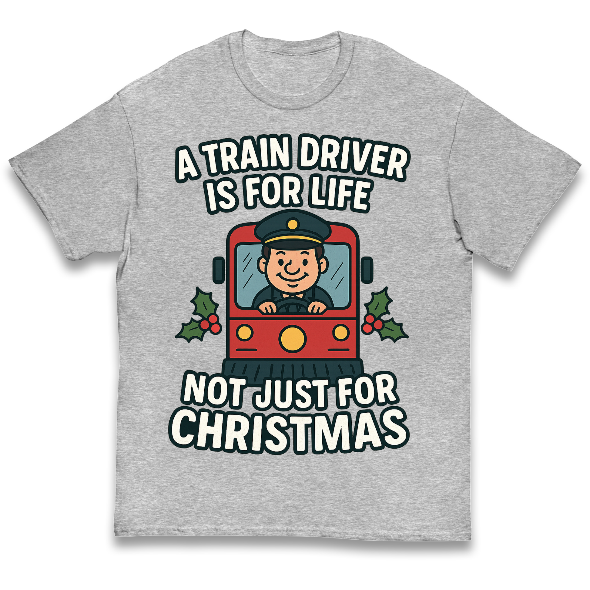 Train Driver Christmas Kids T Shirt
