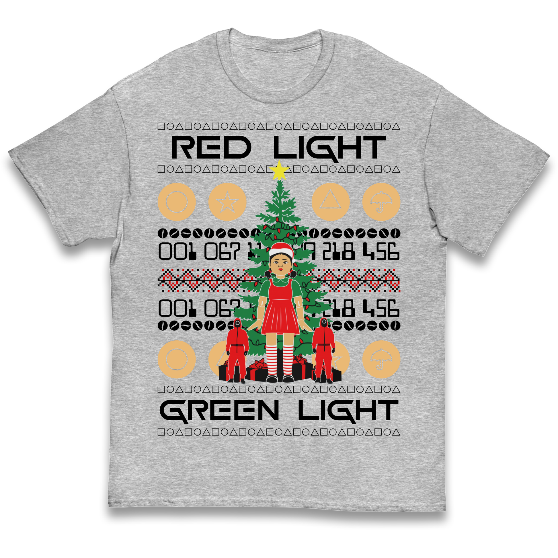 Squid Game Christmas Kids T Shirt