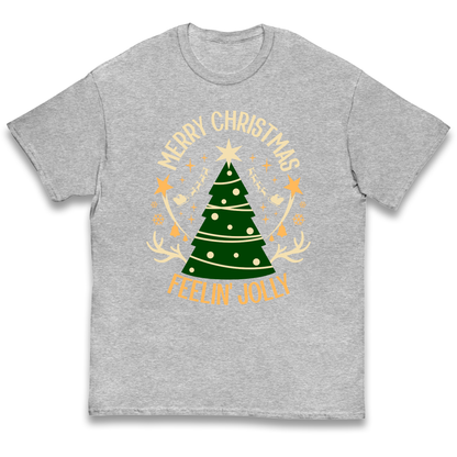 Merry Christmas Feeling Jolly Christmas kids t shirt