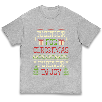 Together for Christmas Forever in Joy Christmas kids t shirt