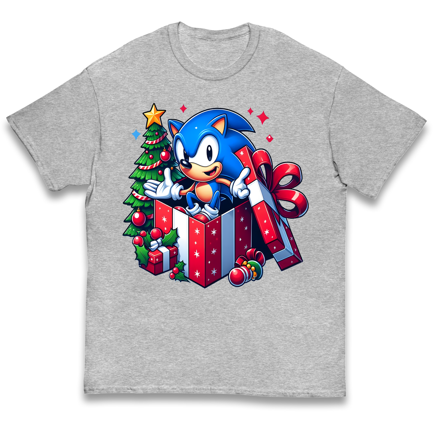 Sonic The Hedgehog Christmas kids t shirt