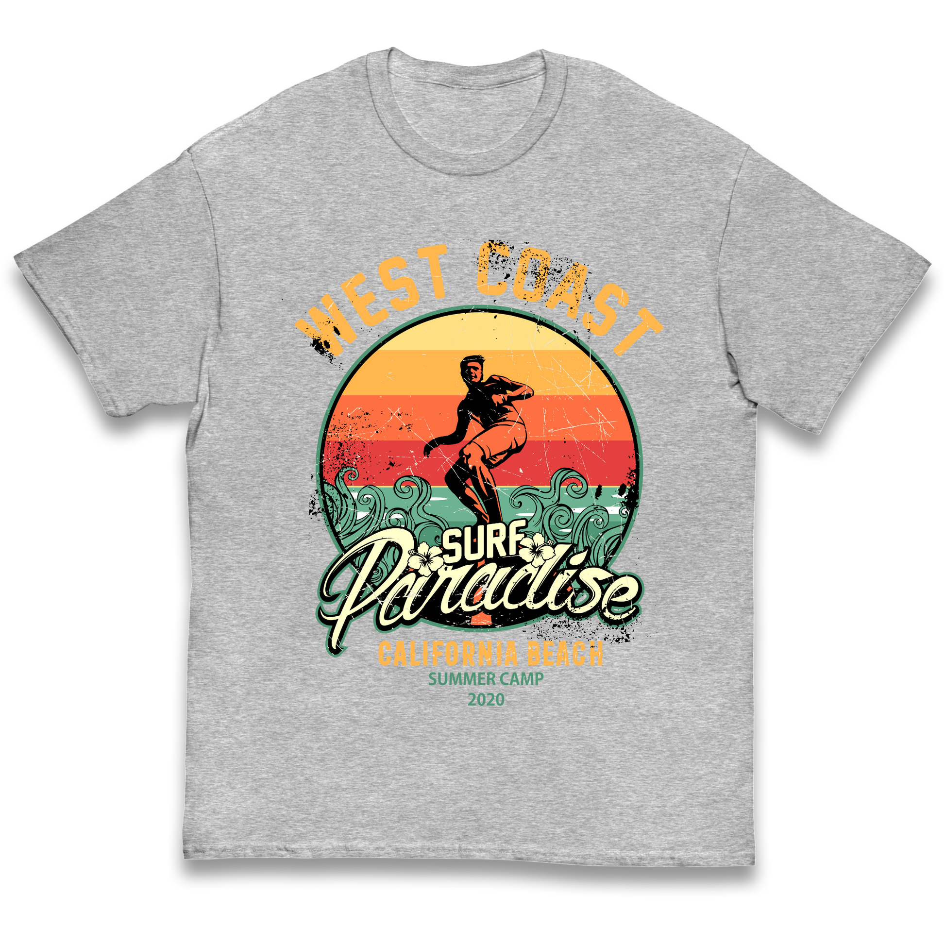 West Coast Surf Paradise kids t shirt
