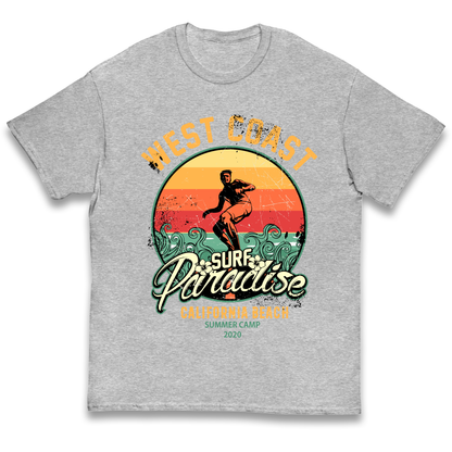 West Coast Surf Paradise kids t shirt