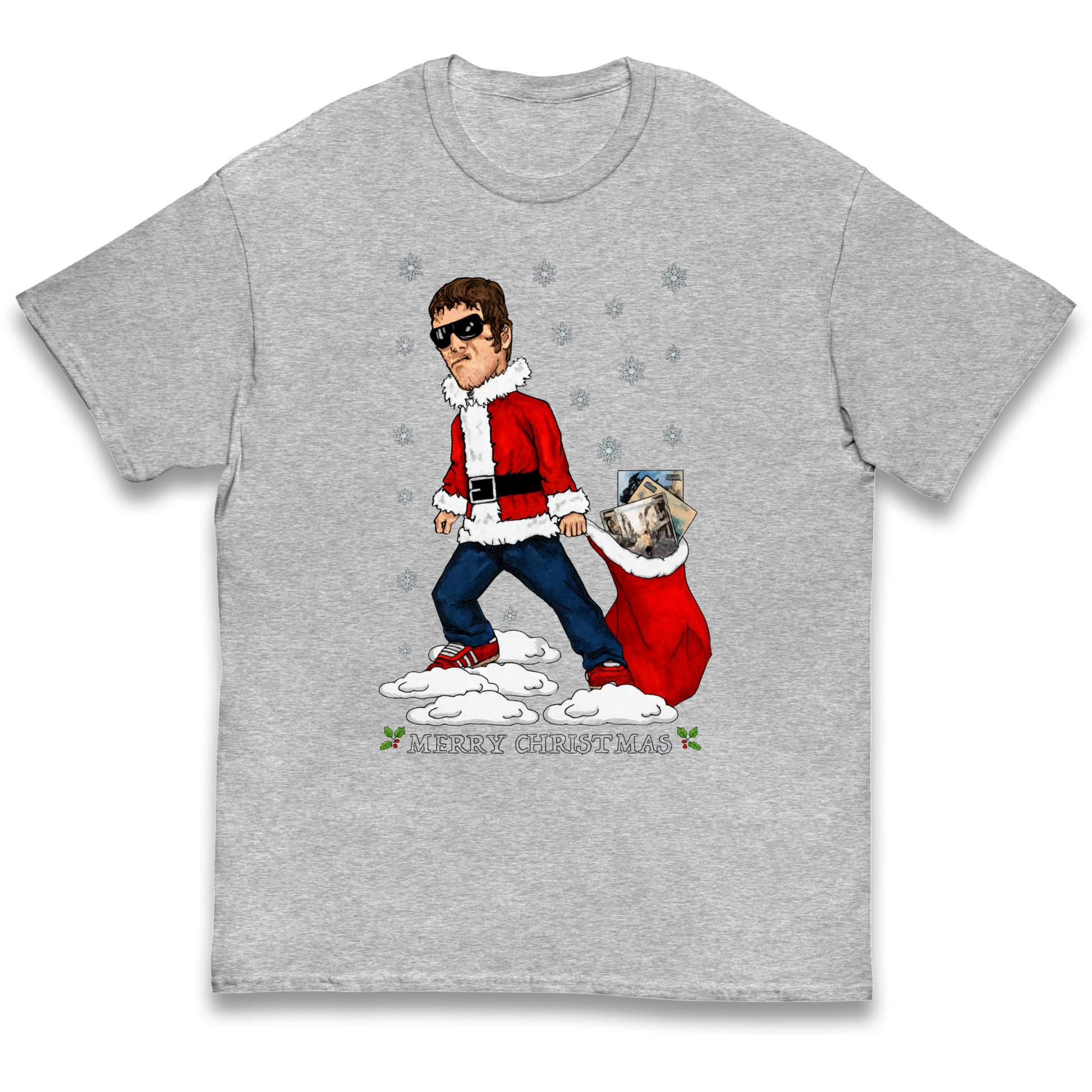Liam Gallagher Christmas Santa kids t shirt
