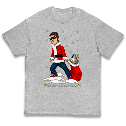 Liam Gallagher Christmas Santa kids t shirt