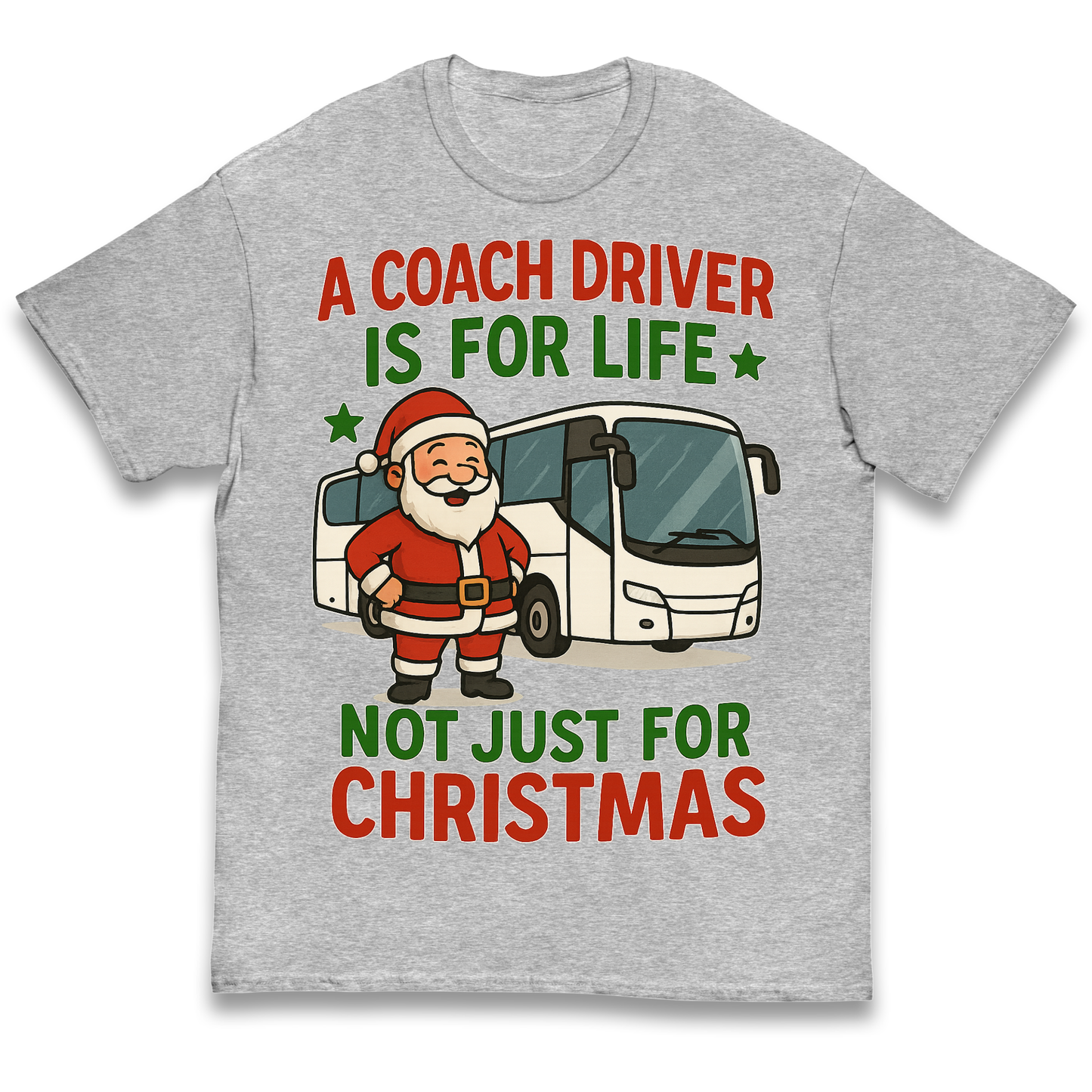 Coach Driver Christmas Kids T Shirt