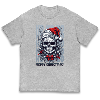 HO HO HO Santa Skelington Christmas kids t shirt