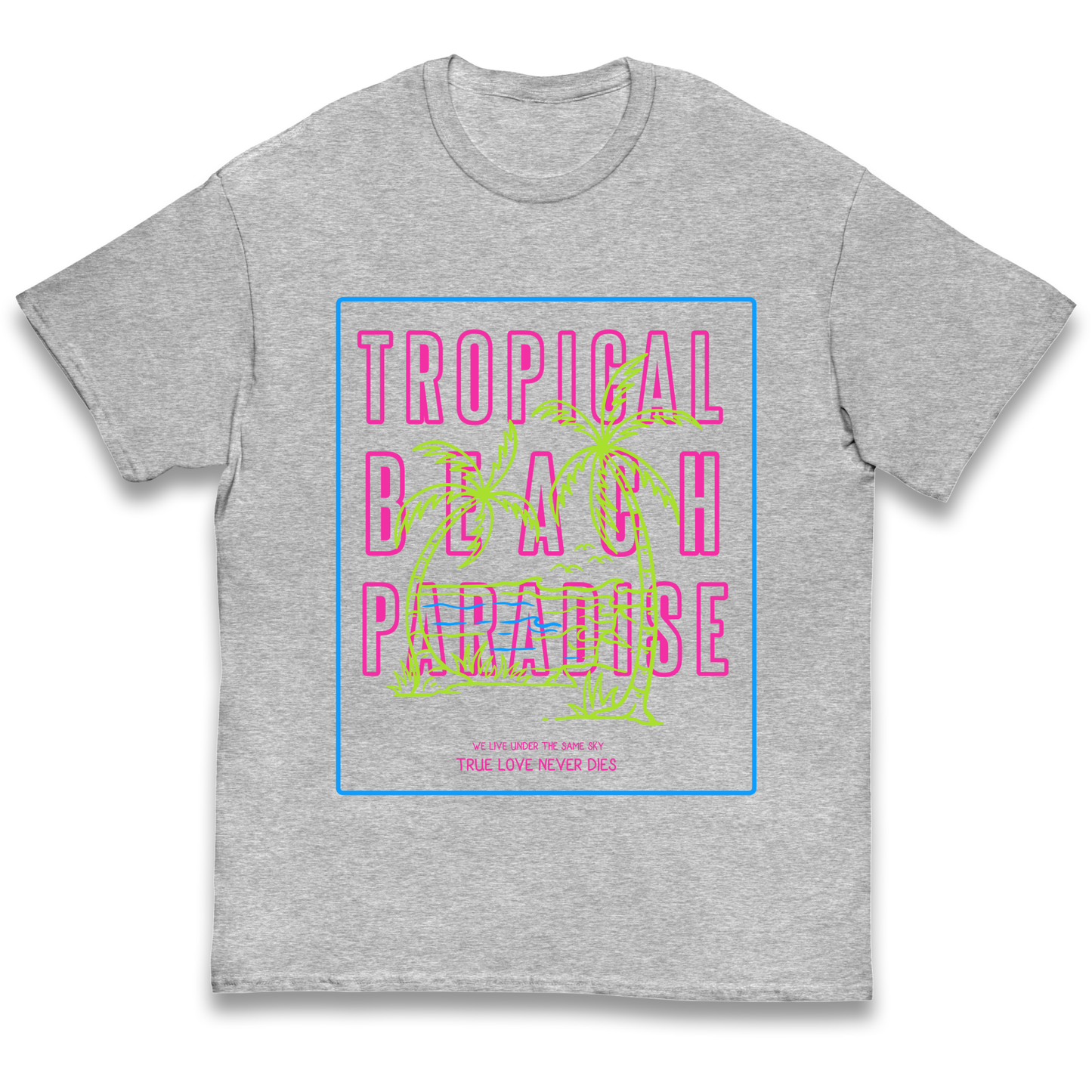 Tropical Beach Paradise kids t shirt