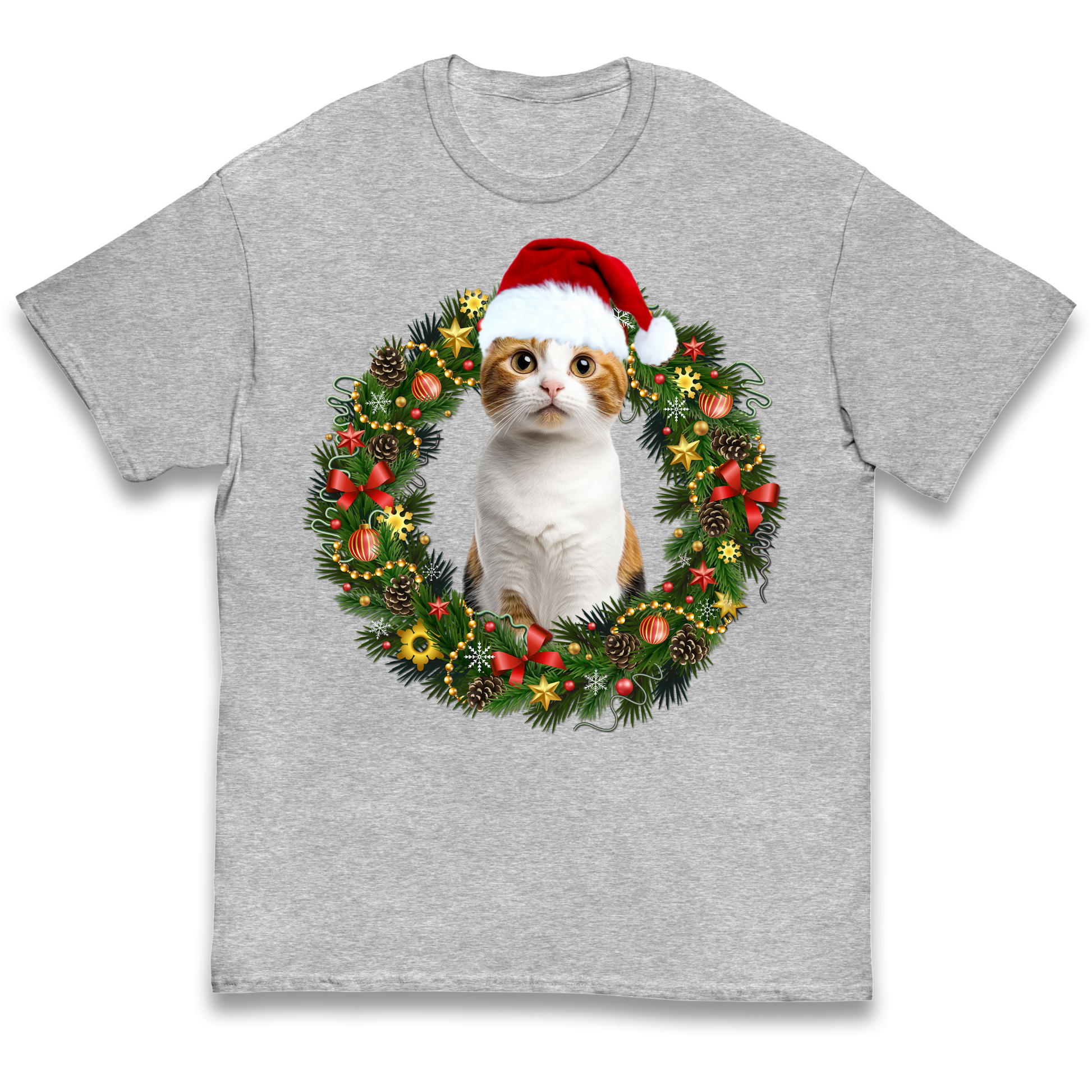 Cat Christmas kids t shirt