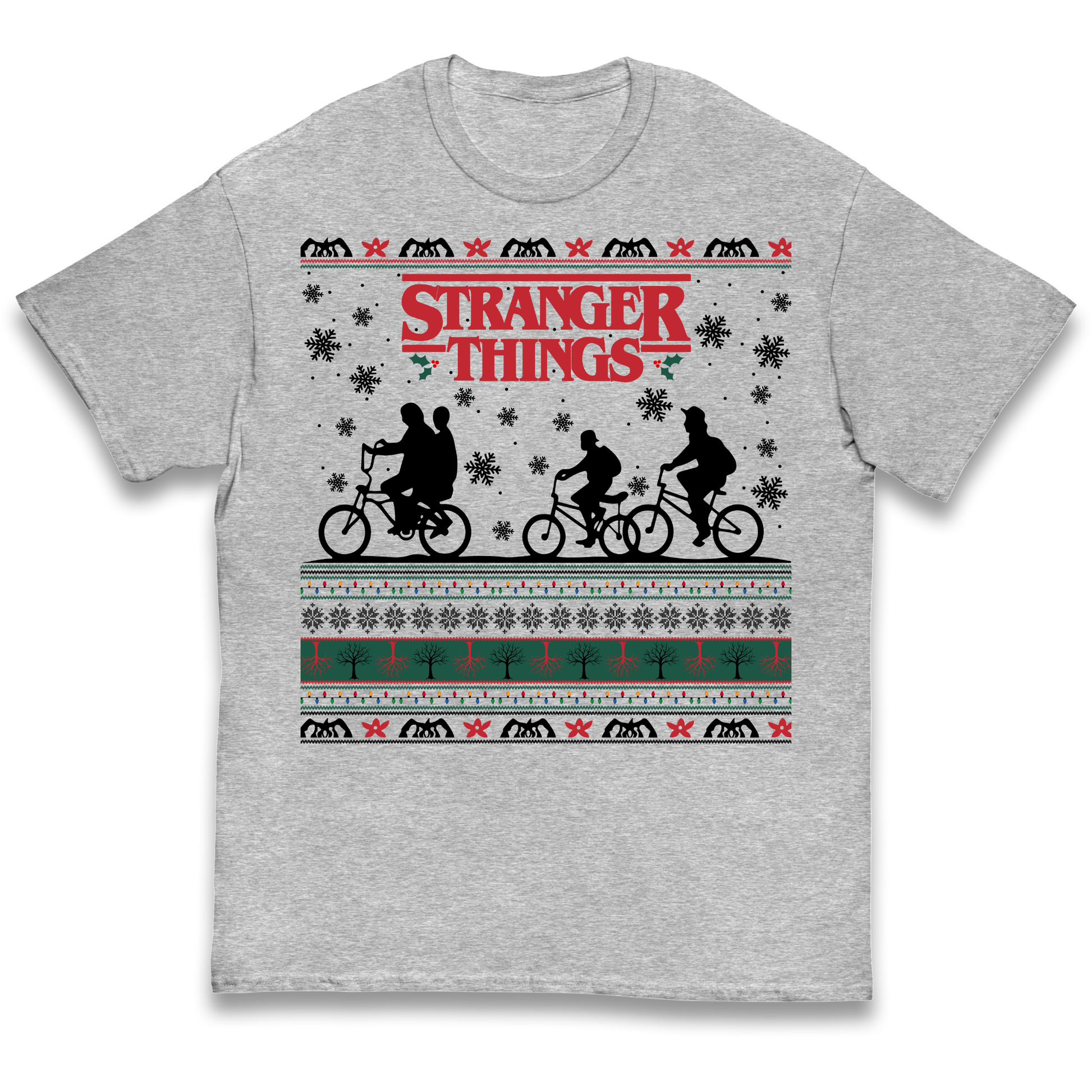 Stranger Things Christmas kids t shirt