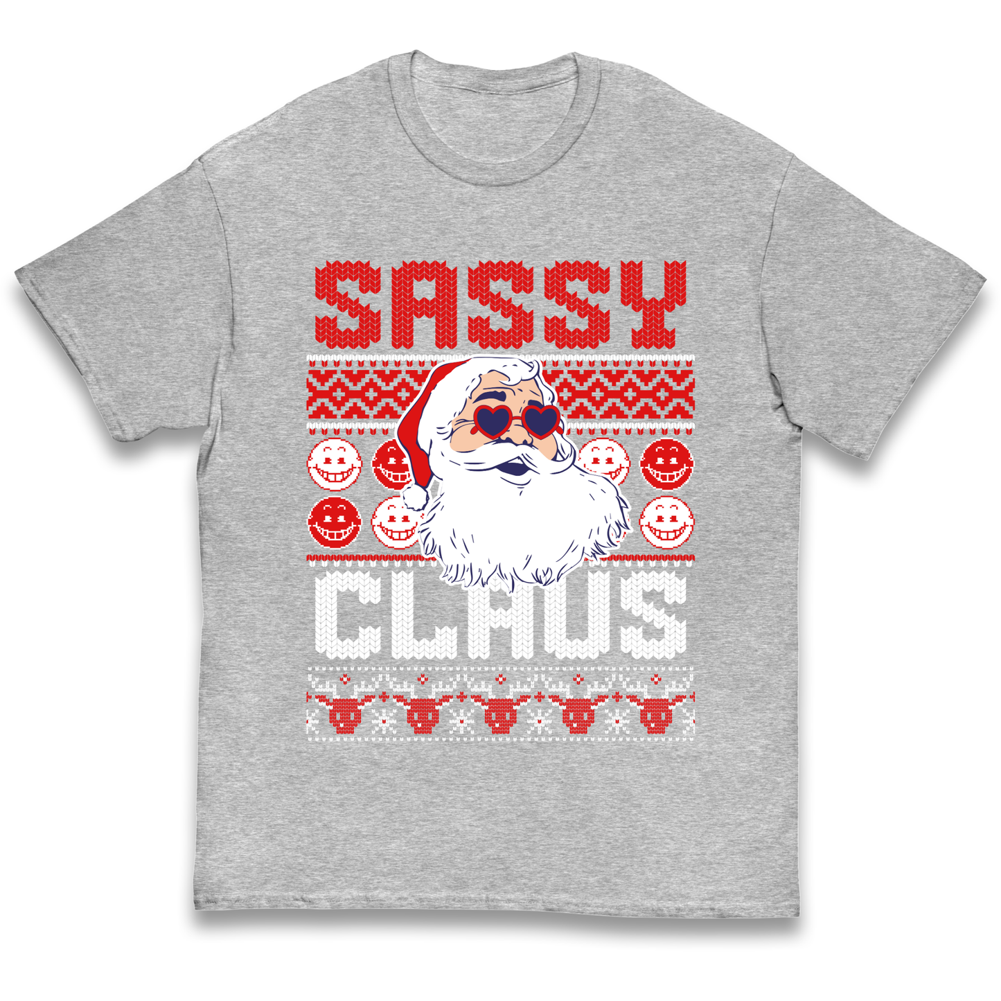Sassy Claus Santa Christmas kids t shirt